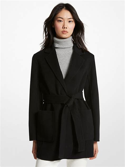 michael michael kors double face wool blend coat|Michael Kors Women's Wool & Blend Coats .